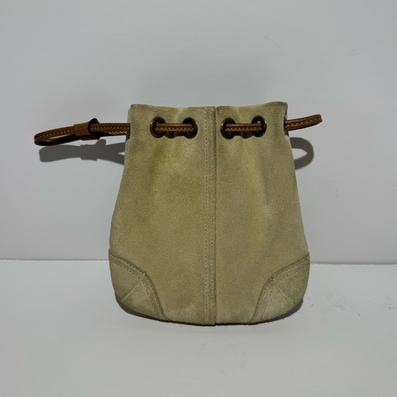 Coach Soho Drawstring Wristlet Rare Vintage Hand Bag Style 7128 Y2K Bamboo Suede
